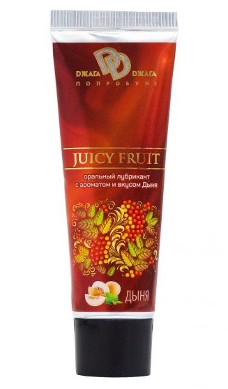 Интимный съедобный лубрикант JUICY FRUIT с ароматом дыни - 30 мл. - БиоМед - купить с доставкой в Раменском