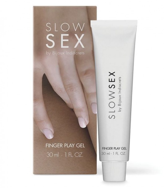 Гель для мастурбации с ароматом кокоса Slow Sex Finger Play Gel - 30 мл. - Bijoux Indiscrets - купить с доставкой в Раменском