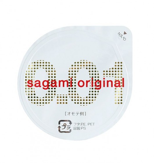 Супертонкий презерватив Sagami Original 0.01 - 1 шт. - Sagami - купить с доставкой в Раменском