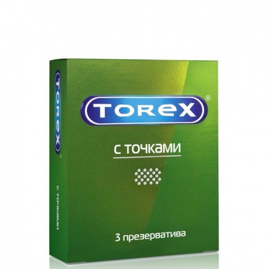 Текстурированные презервативы Torex  С точками  - 3 шт. - Torex - купить с доставкой в Раменском