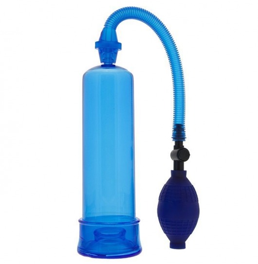 Синяя вакуумная помпа MENZSTUFF PENIS ENLARGER - Dream Toys - в Раменском купить с доставкой