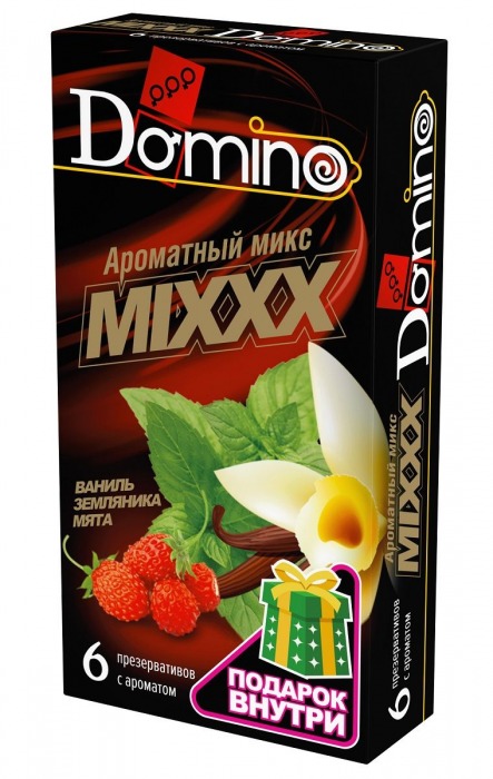 Ароматизированные презервативы DOMINO  Ароматный микс  - 6 шт. - Domino - купить с доставкой в Раменском