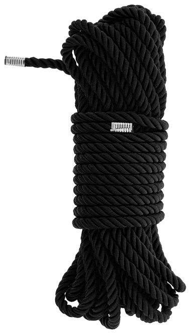 Черная веревка для бондажа BONDAGE ROPE - 10 м. - Dream Toys - купить с доставкой в Раменском