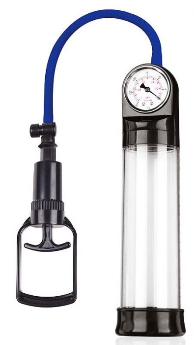 Прозрачная вакуумная помпа Sex Expert с манометром - Sex Expert - в Раменском купить с доставкой