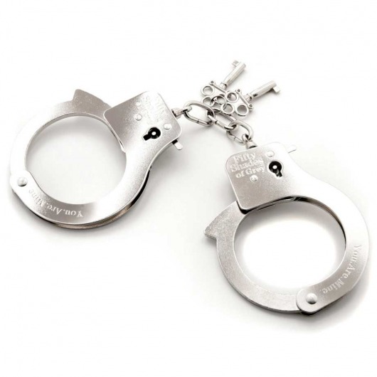 Металлические наручники Metal Handcuffs - Fifty Shades of Grey - купить с доставкой в Раменском