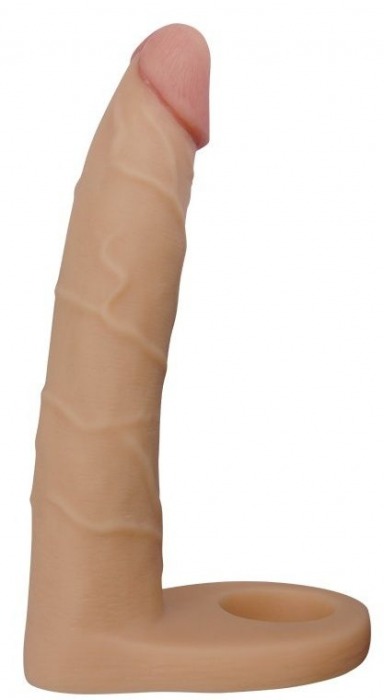 Телесная насадка-фаллоимитатор для двойного проникновения - 17 см. - Lovetoy - купить с доставкой в Раменском