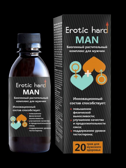 Мужской биогенный концентрат для усиления эрекции Erotic hard Man - 250 мл. - Erotic Hard - купить с доставкой в Раменском