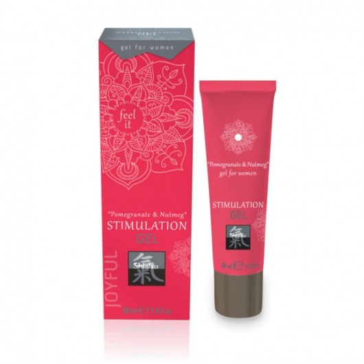 Возбуждающий интимный гель для двоих STIMULATION GEL Pomegranate   Nutmeg - 30 мл. - Shiatsu - купить с доставкой в Раменском