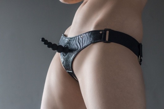 Черные трусики Better с анальной насадкой - 8 см. - Lola Games - купить с доставкой в Раменском