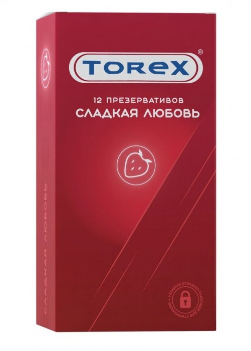 Презервативы Torex  Сладкая любовь  с ароматом клубники - 12 шт. - Torex - купить с доставкой в Раменском