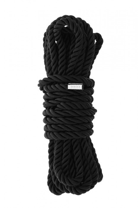 Черная веревка для шибари DELUXE BONDAGE ROPE - 5 м. - Dream Toys - купить с доставкой в Раменском