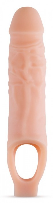 Телесный реалистичный фаллоудлинитель 9 Inch Silicone Cock Sheath Penis Extender - 22,86 см. - Blush Novelties - в Раменском купить с доставкой