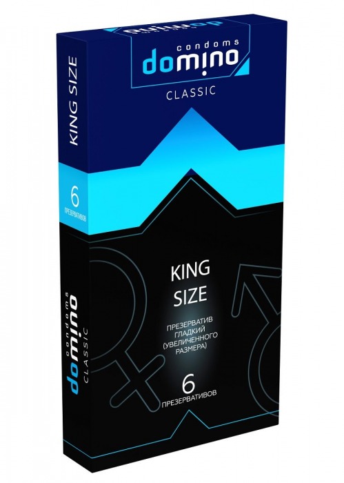 Презервативы увеличенного размера DOMINO Classic King size - 6 шт. - Domino - купить с доставкой в Раменском