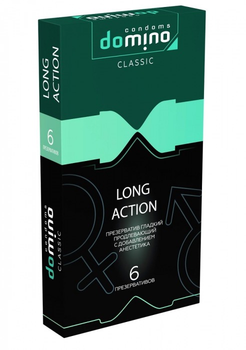 Презервативы с пролонгирующим эффектом DOMINO Classic Long action - 6 шт. - Domino - купить с доставкой в Раменском