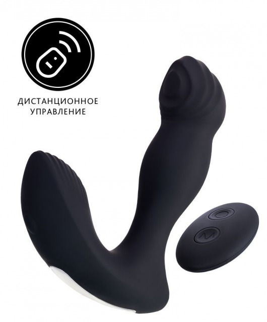 Черный вибростимулятор простаты Mounto с пультом ДУ - 12,5 см. - Erotist Adult Toys - в Раменском купить с доставкой