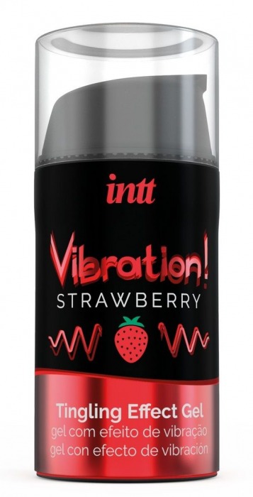 Жидкий интимный гель с эффектом вибрации Vibration! Strawberry - 15 мл. - INTT - купить с доставкой в Раменском