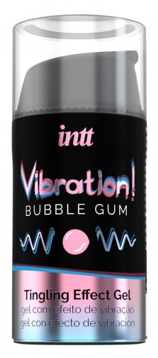 Жидкий интимный гель с эффектом вибрации Vibration! Bubble Gum - 15 мл. - INTT - купить с доставкой в Раменском