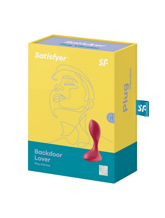 Красный вибромассажёр простаты Satisfyer Backdoor Lover - 14 см. - Satisfyer - в Раменском купить с доставкой