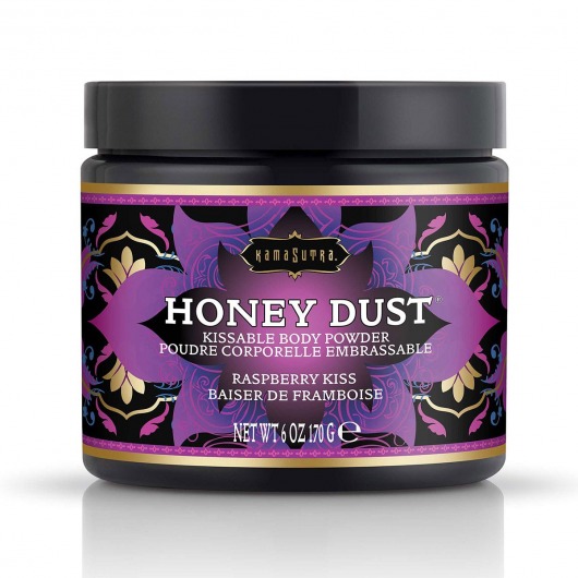 Пудра для тела Honey Dust Body Powder с ароматом малины - 170 гр. - Kama Sutra - купить с доставкой в Раменском