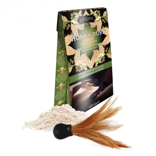 Пудра для тела Honey Dust Body Powder с ароматом жимолости - 28 гр. - Kama Sutra - купить с доставкой в Раменском