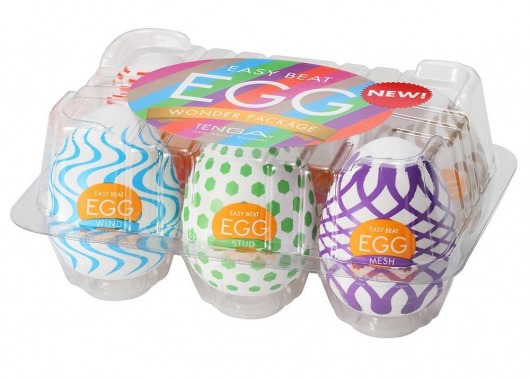 Набор из 6 мастурбаторов Tenga EGG IV с различным рельефом - Tenga - в Раменском купить с доставкой