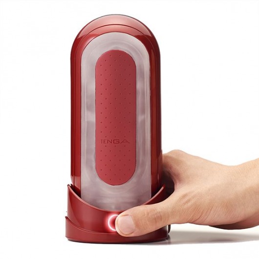 Красный мастурбатор Flip Zero Red   Warmer с подогревом - Tenga - в Раменском купить с доставкой