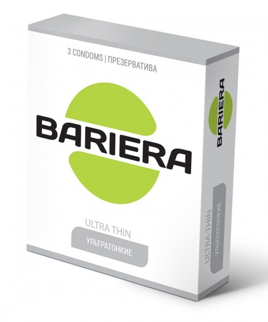 Ультратонкие презервативы Bariera Ultra Thin - 3 шт. - Bariera - купить с доставкой в Раменском