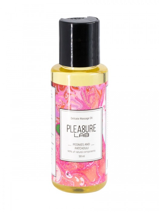 Массажное масло Pleasure Lab Delicate с ароматом пиона и пачули - 50 мл. - Pleasure Lab - купить с доставкой в Раменском