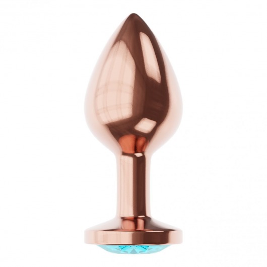 Пробка цвета розового золота с малиновым кристаллом Diamond Topaz Shine L - 8,3 см. - Lola Games - купить с доставкой в Раменском