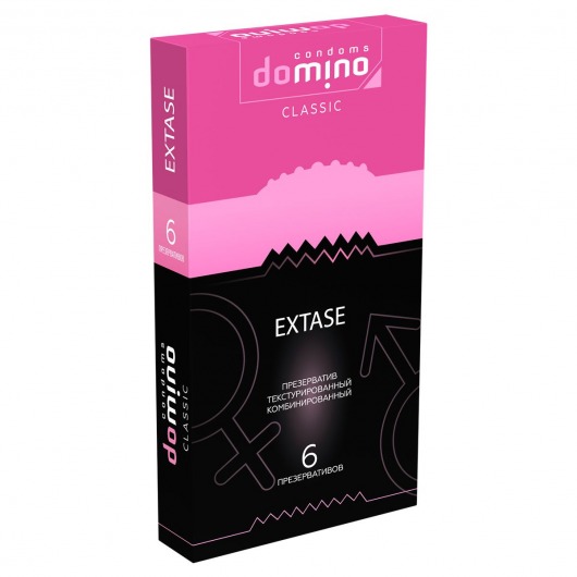 Презервативы с точками и рёбрышками DOMINO Classic Extase - 6 шт. - Domino - купить с доставкой в Раменском