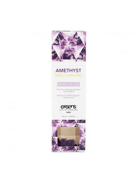 Органическое массажное масло AMETHYST SWEET ALMOND - 100 мл. - Exsens - купить с доставкой в Раменском