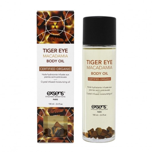 Органическое массажное масло TIGER EYE MACADAMIA - 100 мл. - Exsens - купить с доставкой в Раменском