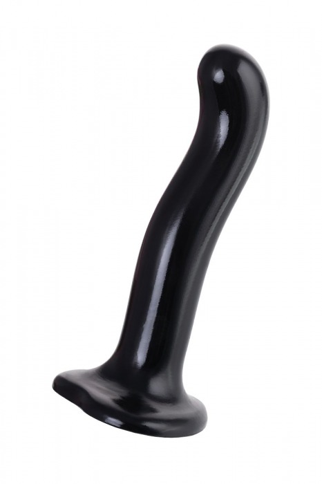 Черный стимулятор для пар P G-Spot Dildo Size M - 18 см. - Strap-on-me - в Раменском купить с доставкой