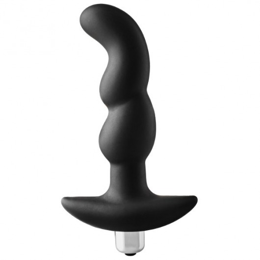 Черная вибропробка для простаты FantASStic Vibrating Prostate Plug - 14,5 см. - Dream Toys - в Раменском купить с доставкой