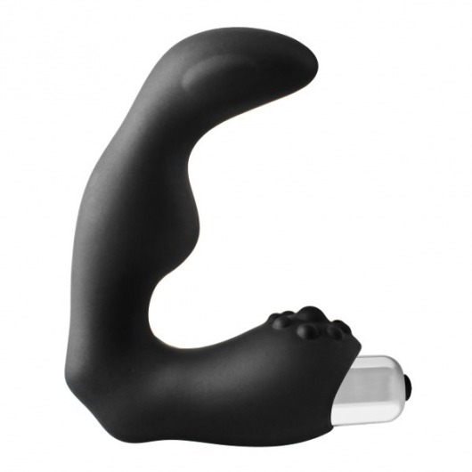 Черный вибромассажер простаты FantASStic Vibrating Prostate Massager - 11,3 см. - Dream Toys - в Раменском купить с доставкой