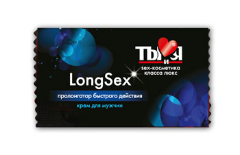 Пролонгирующий крем LongSex в одноразовой упаковке - 1,5 гр. - Биоритм - купить с доставкой в Раменском