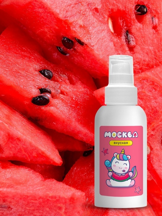 Универсальная смазка с ароматом арбуза  Москва Вкусная  - 100 мл. - Москва - купить с доставкой в Раменском