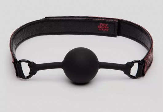 Кляп-шар на двусторонних ремешках Reversible Silicone Ball Gag - Fifty Shades of Grey - купить с доставкой в Раменском