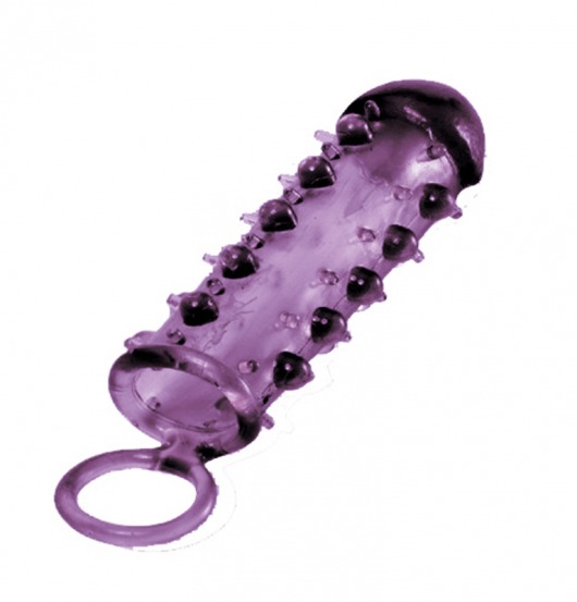 Закрытая фиолетовая насадка с пупырышками SAMURAI PENIS SLEEVE PURPLE - 14,5 см. - NMC - в Раменском купить с доставкой
