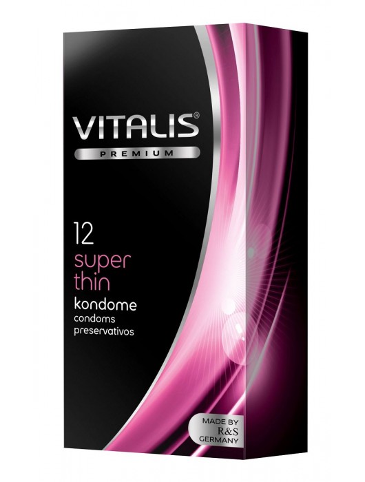 Ультратонкие презервативы VITALIS PREMIUM super thin - 12 шт. - Vitalis - купить с доставкой в Раменском