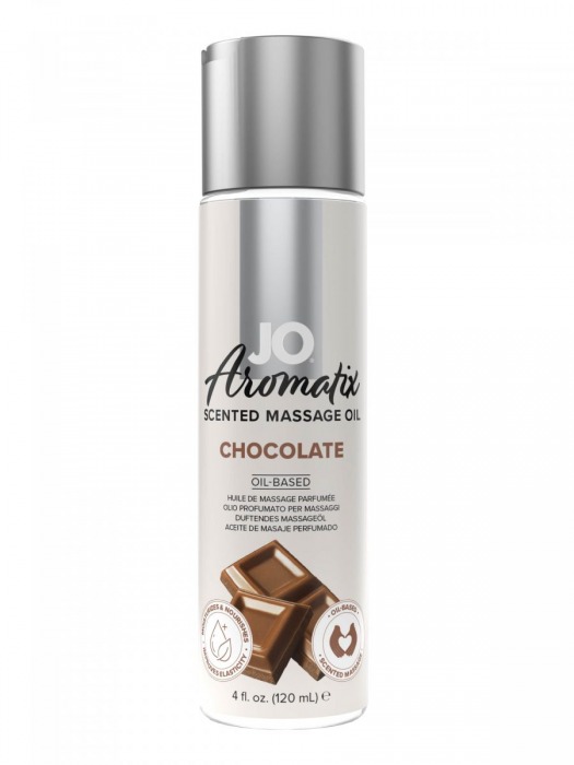 Массажное масло JO Aromatix Massage Oil Chocolate с ароматом шоколада - 120 мл. - System JO - купить с доставкой в Раменском