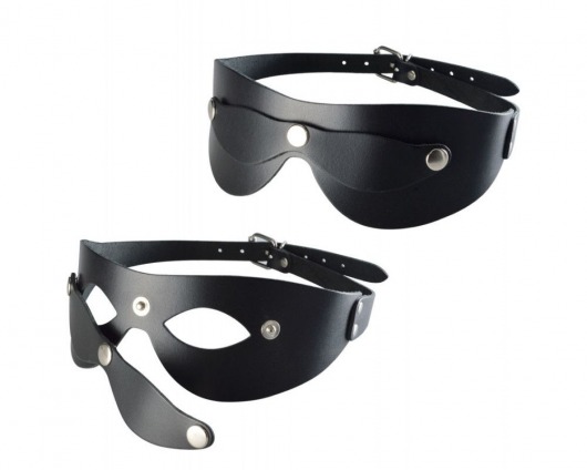 Черная кожаная маска  Новичок - Sitabella - купить с доставкой в Раменском