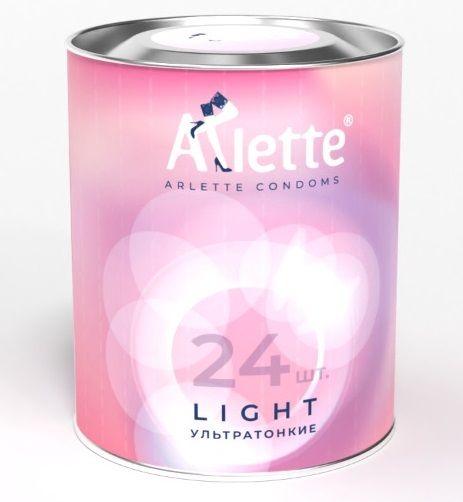 Ультратонкие презервативы Arlette Light - 24 шт. - Arlette - купить с доставкой в Раменском