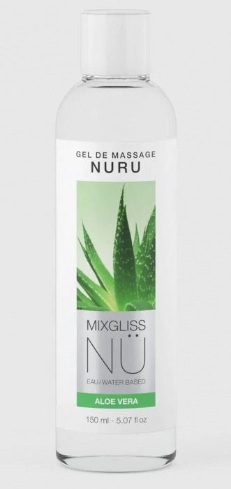 Массажный гель на водной основе Mixgliss NU Aloe Vera - 150 мл. - Strap-on-me - купить с доставкой в Раменском