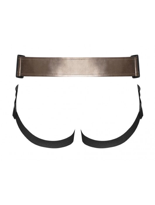 Бронзовый пояс для насадок Curious Harness - Strap-on-me - купить с доставкой в Раменском