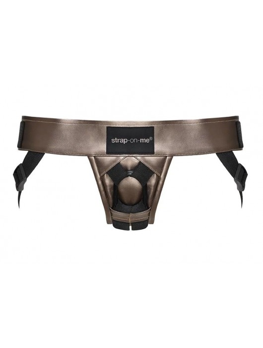 Бронзовый пояс для насадок Curious Harness - Strap-on-me - купить с доставкой в Раменском