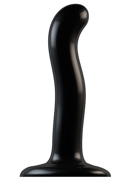 Черный фаллоимитатор-насадка Strap-On-Me P G spot Dildo size S - 16,4 см. - Strap-on-me - купить с доставкой в Раменском