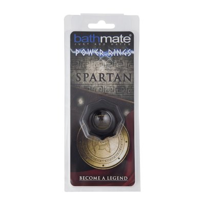 Чёрное эрекционное кольцо Spartan - Bathmate - в Раменском купить с доставкой