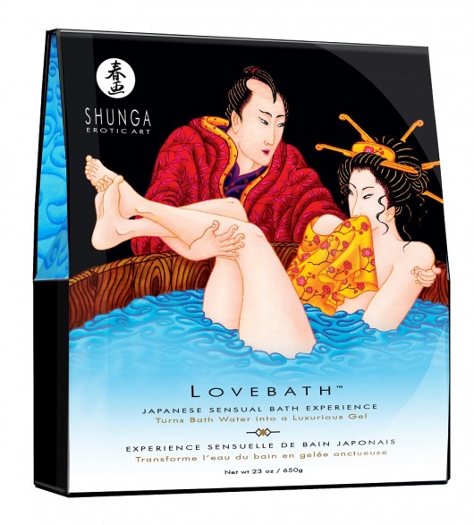 Соль для ванны Lovebath Ocean temptation, превращающая воду в гель - 650 гр. - Shunga - купить с доставкой в Раменском