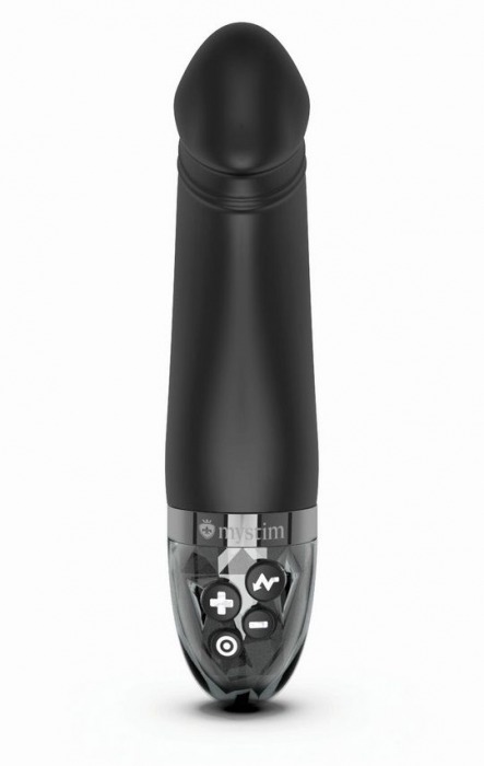 Черный вибратор с электростимуляцией Real Deal Neal - 16,5 см. - MyStim - купить с доставкой в Раменском